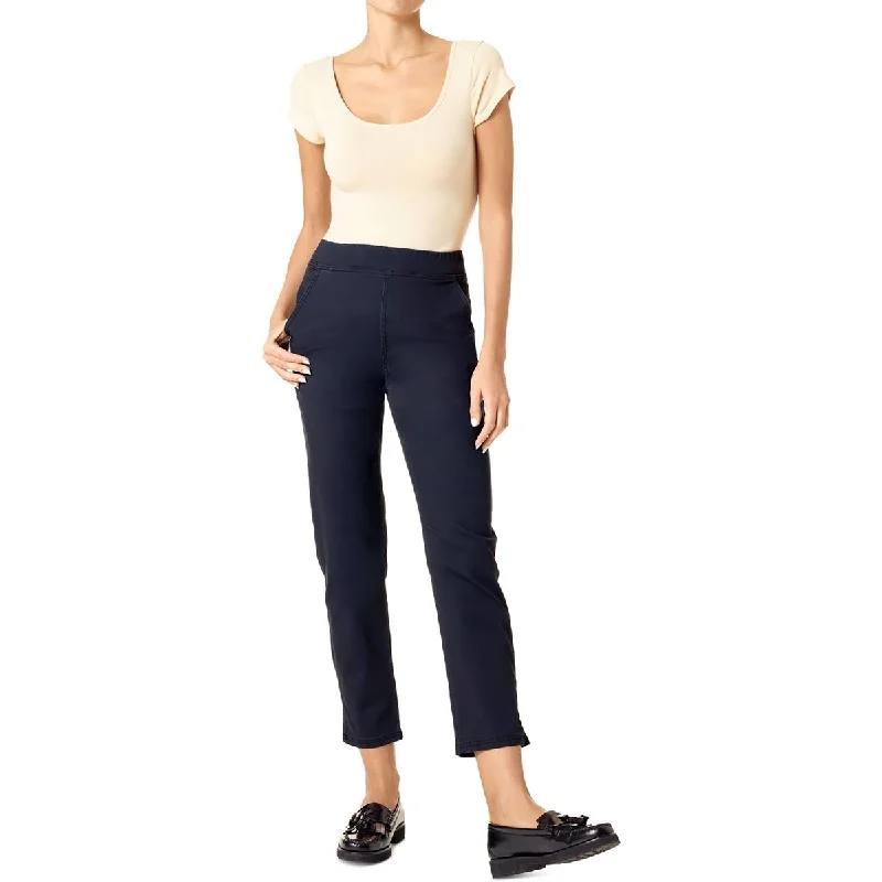 Hue Womens Solid Knit Trouser Pants