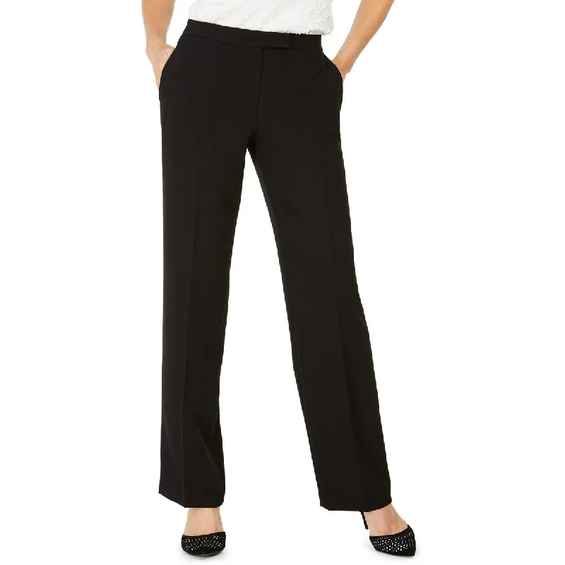 Kasper Womens Office Tab Waist Trouser Pants Comfortable Jogger Trousers