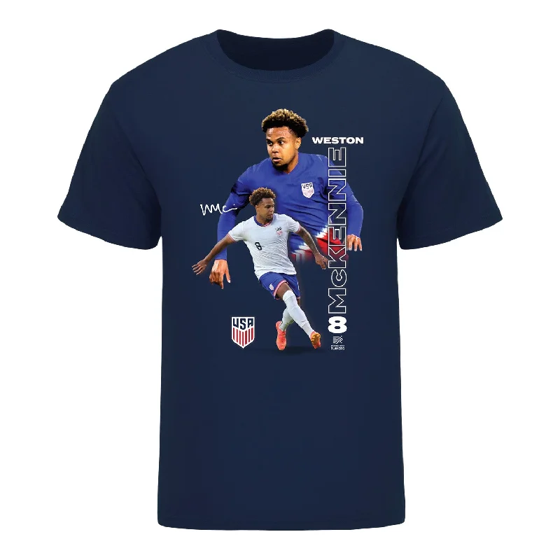 Unisex USMNT Weston McKennie Navy Tee