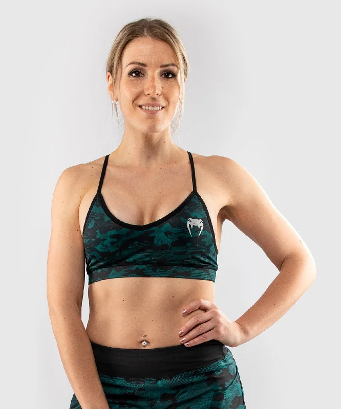 Venum Defender bras - for women - Black/Green Zippered Front Buttoned Front Snap Front