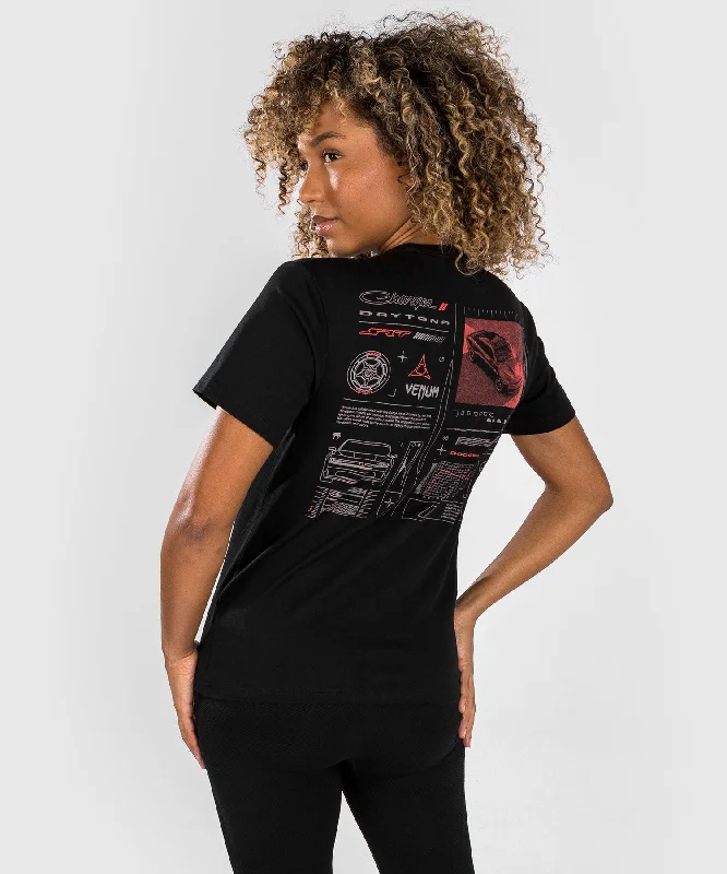 Venum x Dodge Banshee Women's T-Shirt - Black Striped Floral Plaid