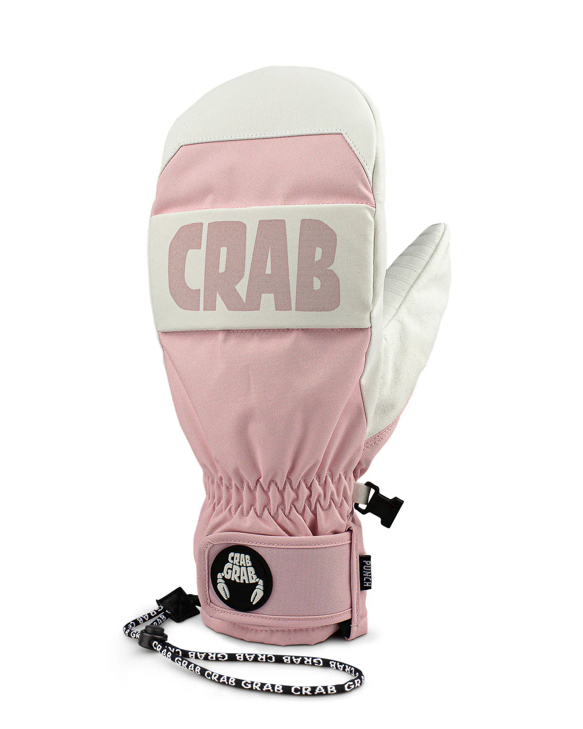 CRAB GRAB Women's Punch Mitt Soft Pink Bomber Denim Leather