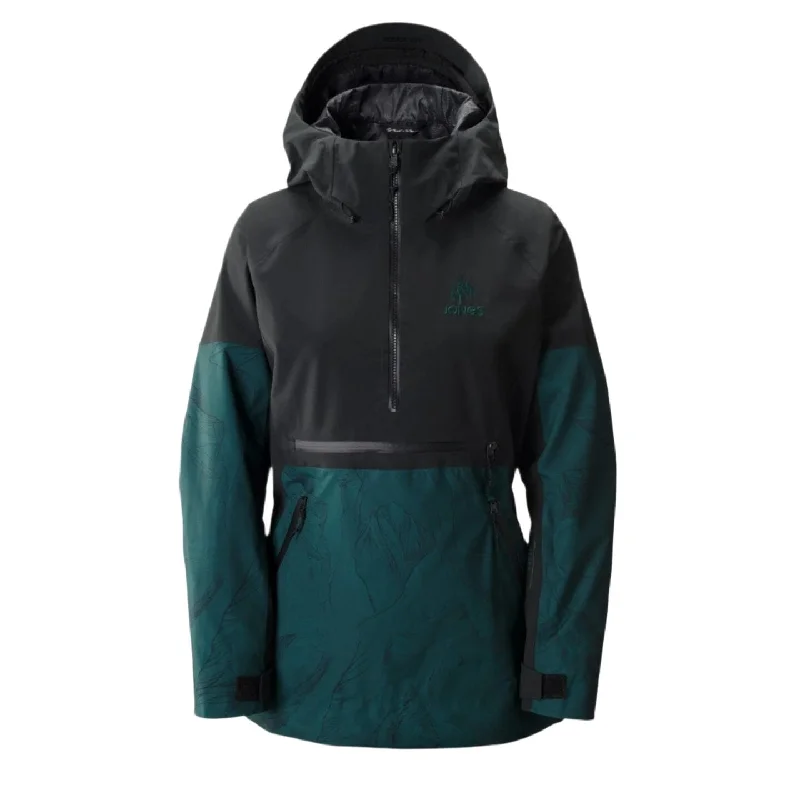 JONES Women's MTN Surf Recycled Anorak Snowboard Jacket Pacific Teal 2025 Bodycon Sheath Shift JONES Women's MTN Surf Recycled Anorak Snowboard Jacket Pacific Teal 2025 Bodycon Sheath Shift