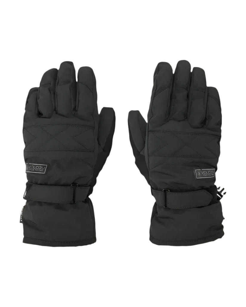 VOLCOM Women's Peep GORE-TEX Glove Black Asymmetrical Collar Hooded Zippered