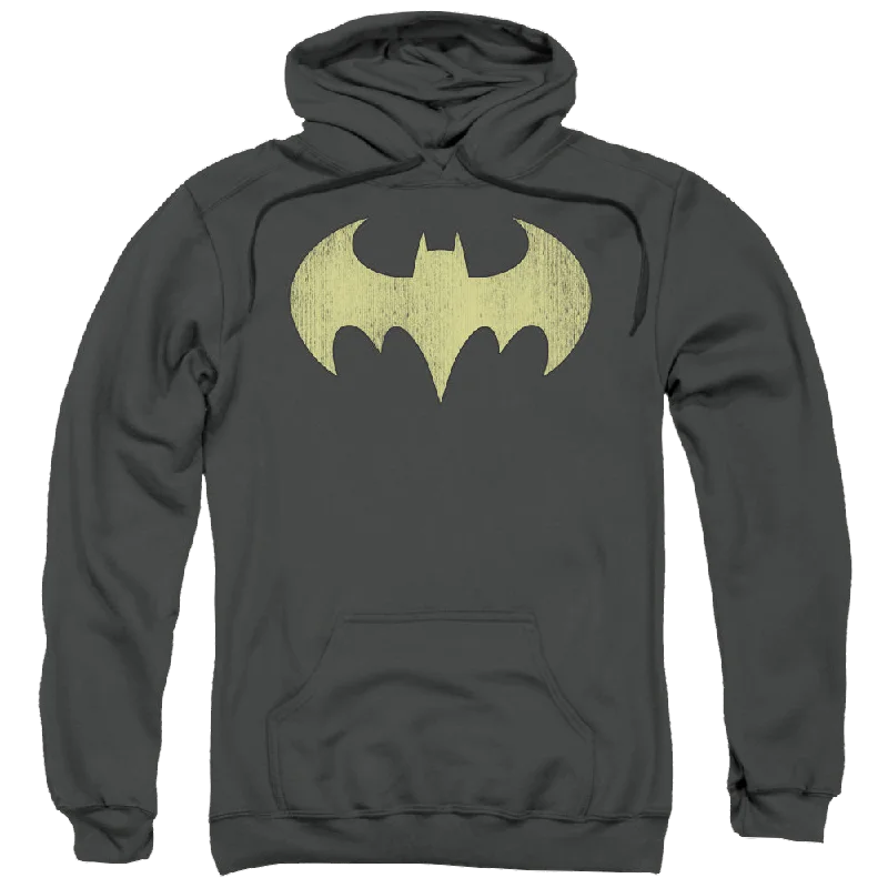 Batgirl Batgirl Logo Distressed - Pullover Hoodie Hoodie with Illustration Artistic Creative Batgirl Batgirl Logo Distressed - Pullover Hoodie Hoodie with Illustration Artistic Creative