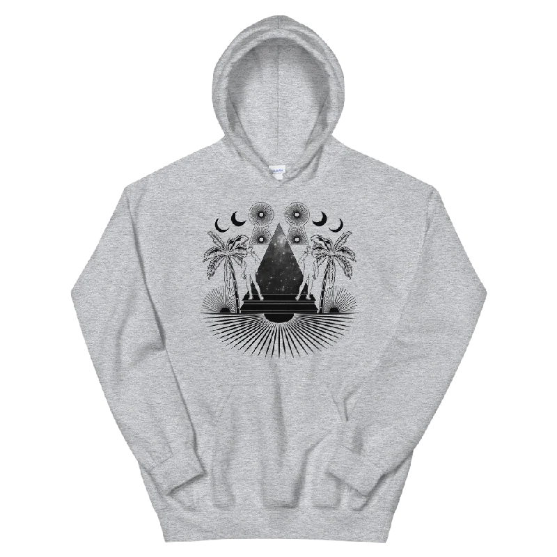 Enter The Galaxy Graphic Hoodie Hoodie with Distressed Vintage Worn