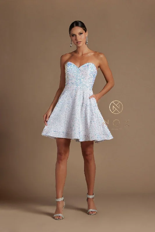 Strapless Sequins Short Homecoming Dress Sale